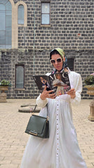 Snowveil Pleated Dress