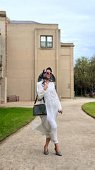 Snowveil Pleated Dress