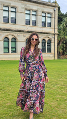 Twilight Bloom Lace Tiered Dress