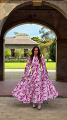 Pink Mirage Tiered Dress