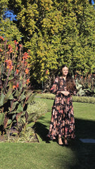 Autumn Bloom Maxi Dress