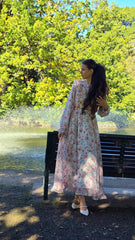Soft Bloom Maxi Dress