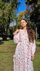 Soft Bloom Maxi Dress