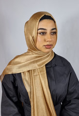 Silk Linen Hijab Mocha