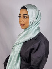 Silk Linen Hijab Mint