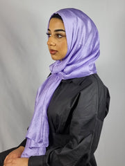 Silk Linen Hijab Violet