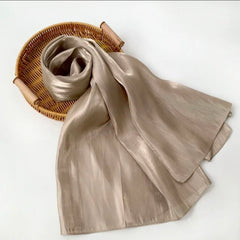 Silk Organza Hijab Khaki