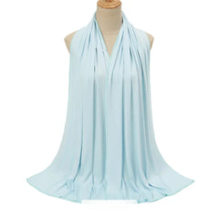 Baby blue Hersey Hijab