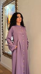 Regal Fold Lilac Abaya
