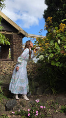 Floral Whimsy Lace Tiered Dress
