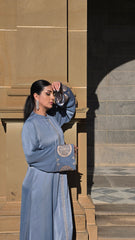 Azure Grace Embroidered Abaya