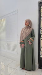 Olive Grace Lace Abaya