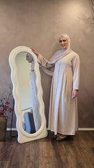 Regal Fold Nude Abaya