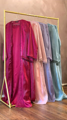 Frosted Blue Crystal Abaya Set