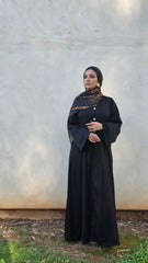 Noir Pleatline Abaya