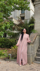 Blush Nude Regal Fold Abaya