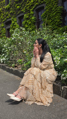 Champagne Garden Ruffle Dress