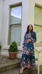 Teal Blossom Grace Dress