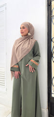 Olive Grace Lace Abaya