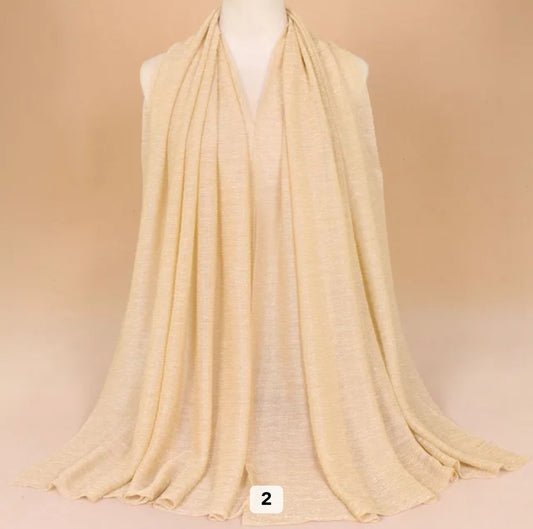 Gold Shimmer Lurex Viscose Hijab