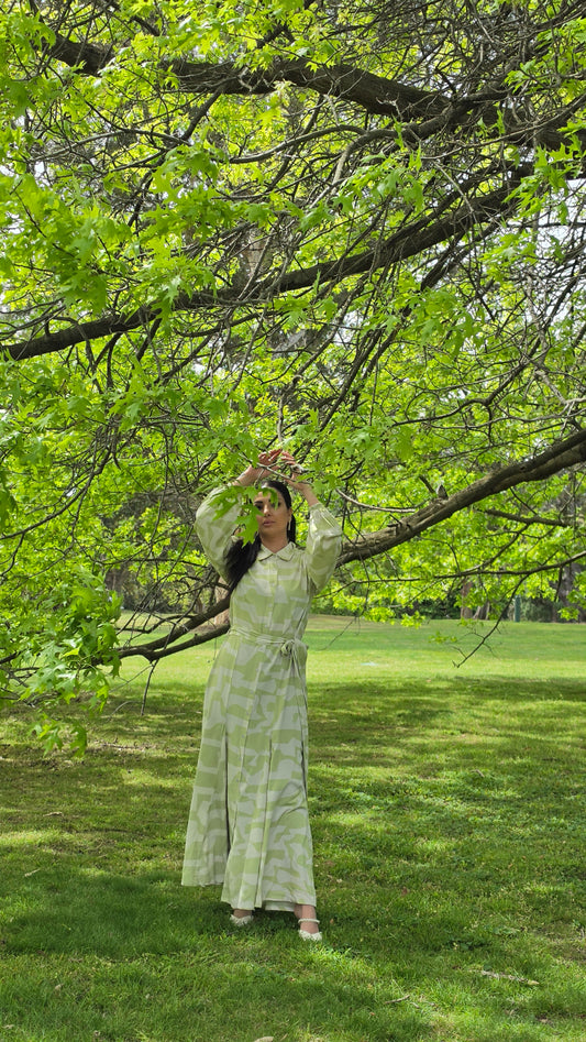 Lime serenity Dress