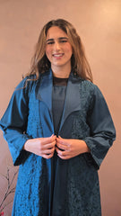 Embroidered Teal Set