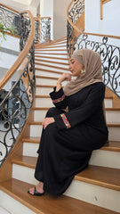 Black Grace Lace Abaya