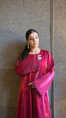 Rose Crystal Abaya Set