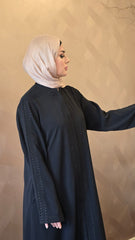 Black Embroidered Classy Abaya