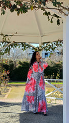 Coral Garden Dress