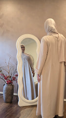 Regal Fold Nude Abaya