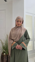 Olive Grace Lace Abaya