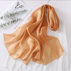 Silk Organza Hijab Bronze