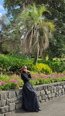 Black Tier Maxi Skirt