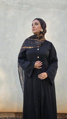 Noir Pleatline Abaya