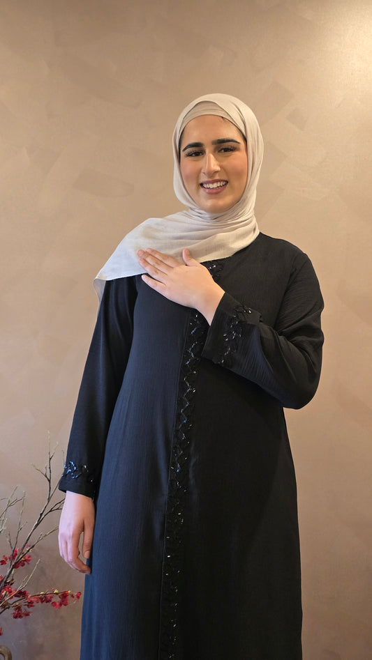 Black Mirage Formal Abaya