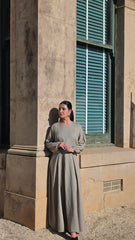 Muted Clay Linen Dress