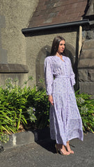 Lavender Meadow Lace Tiered Dress