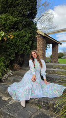 Floral Whimsy Lace Tiered Dress