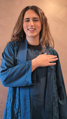 Embroidered Teal Set