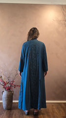 Embroidered Teal Set