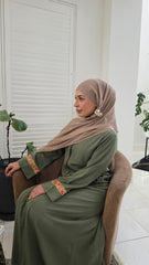 Olive Grace Lace Abaya