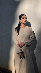 Sandstone Dusk Linen Dress