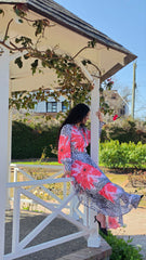 Coral Garden Dress