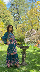 Teal Blossom Grace Dress