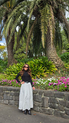 Snowfall Tier Maxi Skirt