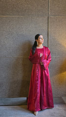 Rose Crystal Abaya Set