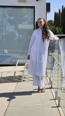 White Long Co-ord Set