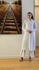 White Long Co-ord Set