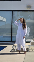 White Long Co-ord Set